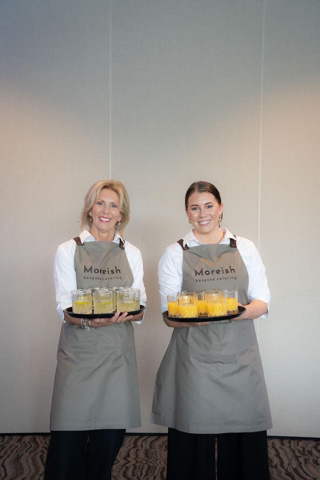 The Moreish team serving drinks